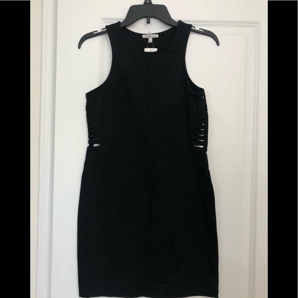 Brand new. Black sleeveless dress